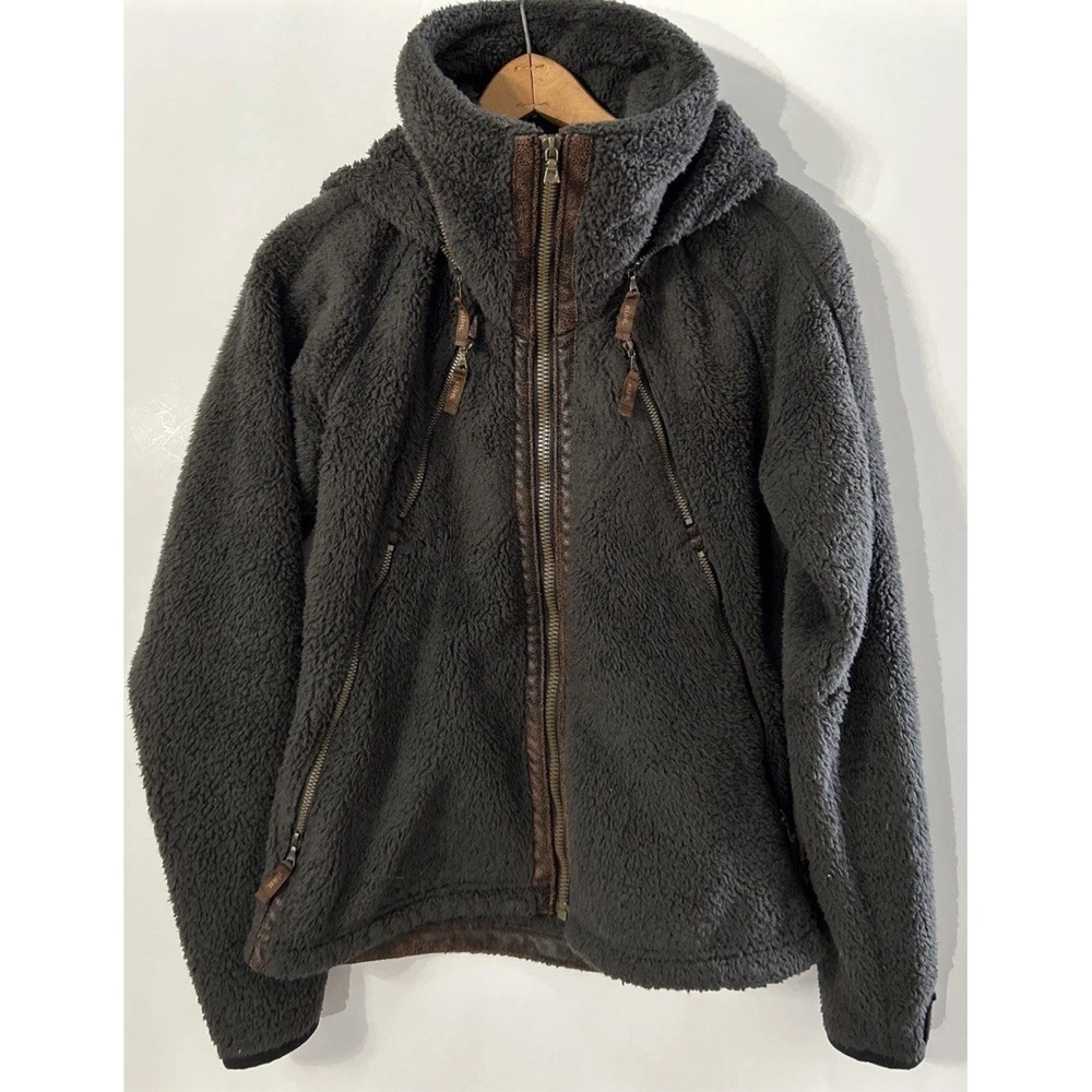 Women's KUHL Full Zip Flight Jacket Stow Hood Sz Med Clean Zip Pockets